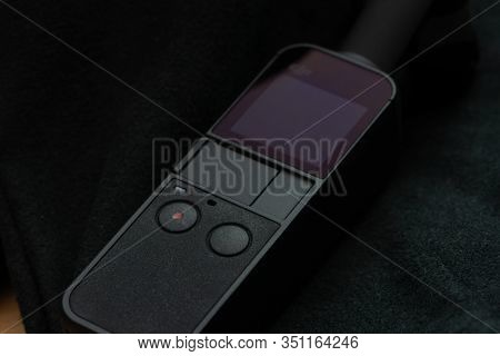 Suzhou, Jiangsu / China - January 9, 2020: Osmo Pocket Is The Smallest 3-axis Stabilized Handheld Ca