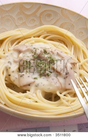 Bacon Spaghetti i flødesauce
