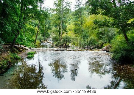 Sammaro River Near Roscigno In Cilento National Park, Campania, Italy