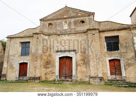 Roscigno Vecchio - Old Abandoned Village In Cilento, Campania, Italy