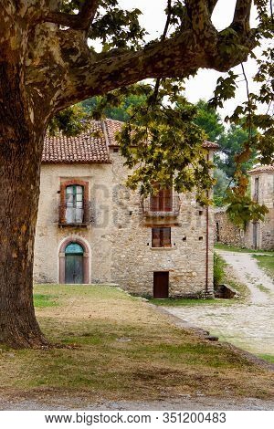 Roscigno Vecchio - Old Abandoned Village In Cilento, Campania, Italy