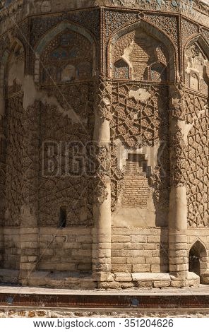 Old Gonbad-e-kabood Mausoleum In Maragha In Iran