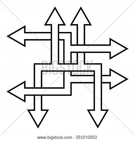 Complex Ways Solve Complex Problems, Vector Arrow Direction Path Symbol Sign Optimization Of The Pro