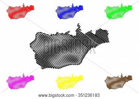 Viqueque Municipality (municipalities Of East Timor, Democratic Republic Of Timor-leste, Island) Map