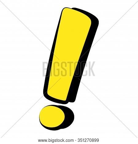 Isolateed Comic Exclamation Mark. Comic Expression - Vector