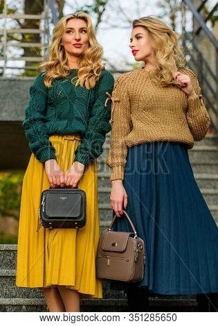 Matching Colors. Personal Stylist Service. Sweater Skirt Trend. Completing Each Other. Vogue Concept