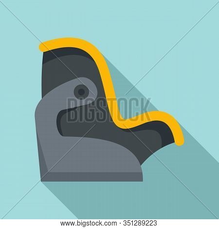 Kid Car Seat Icon. Flat Illustration Of Kid Car Seat Vector Icon For Web Design