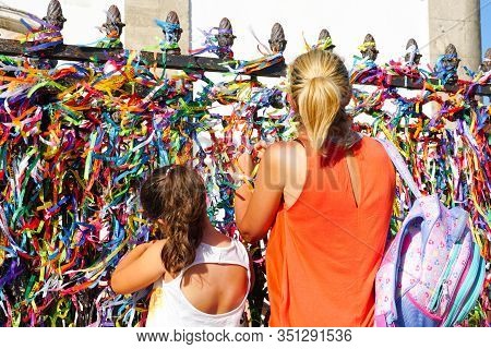 Igreja De Nosso Senhor Do Bonfim, A Catholic Church Located In Salvador, Bahia In Brazil. Famous Tou