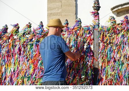 Igreja De Nosso Senhor Do Bonfim, A Catholic Church Located In Salvador, Bahia In Brazil. Famous Tou