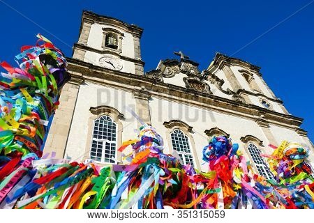 Igreja De Nosso Senhor Do Bonfim, A Catholic Church Located In Salvador, Bahia In Brazil. Famous Tou