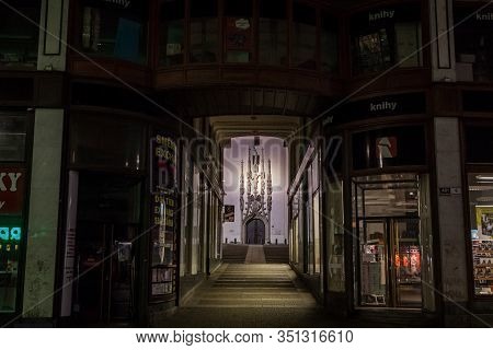 Old Town Hall Of Brno, Czech Republic, Also Called Stara Brno, Czechia - November 5, 2019: Radnice, 