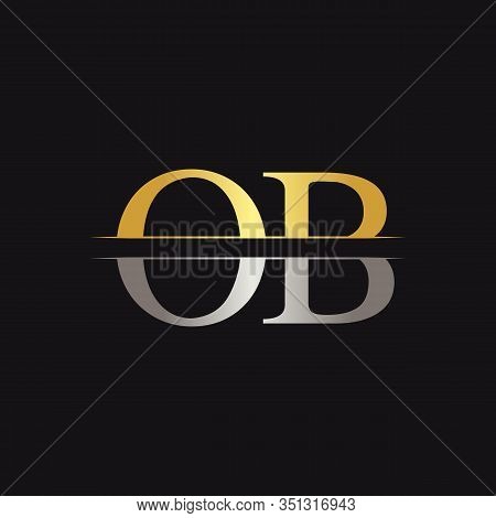 Initial Monogram Letter Ob Logo Design Vector Template. Ob Letter Logo Design