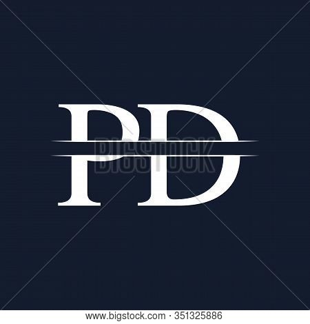 Initial Monogram Letter Pd Logo Design Vector Template. Pd Letter Logo Design
