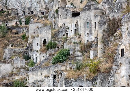 Sasso Caveoso Is Not A Renovated Part Of Sassi Di Matera, The Historical District Of Matera. Basilic