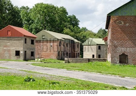 Houses Buildt For Close Combat Training For The British Army At Imber Village, Salisbury Plain, Wilt