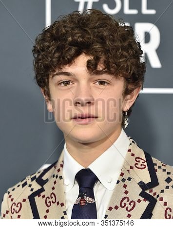 LOS ANGELES - JAN 12:  Noah Jupe arrives for the 25th Annual Critics' Choice Awards on January 12, 2020 in Santa Monica, CA