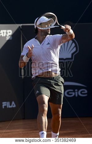 Rio De Janeiro, Rj, Brazil - February 17, 2020: Fernando Verdasco (esp) Vs Pablo Andujar (esp) Champ
