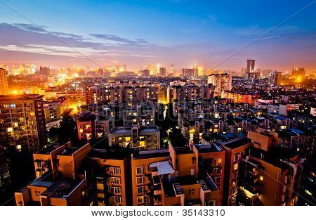 Chengdu di notte