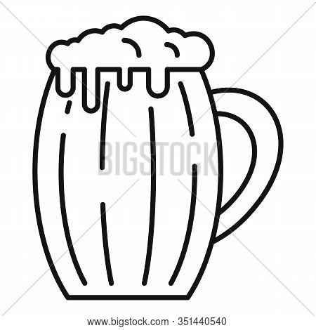 Beverage Kvass Icon. Outline Beverage Kvass Vector Icon For Web Design Isolated On White Background