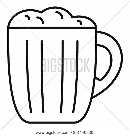 Mug Kvass Icon. Outline Mug Kvass Vector Icon For Web Design Isolated On White Background