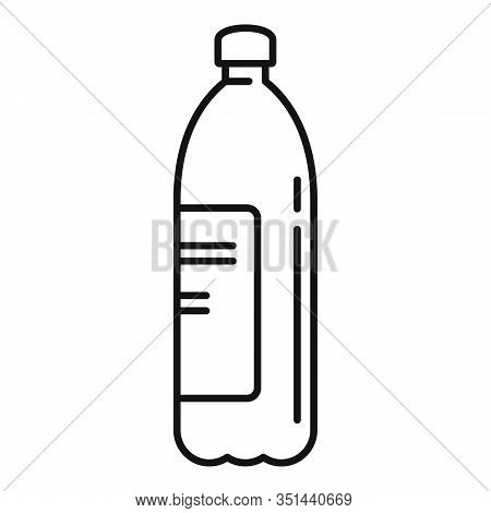Kvass Bottle Icon. Outline Kvass Bottle Vector Icon For Web Design Isolated On White Background