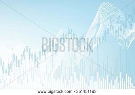 Stock Market Background Or Forex Trading Business Graph Chart For Financial Investment Concept. Busi