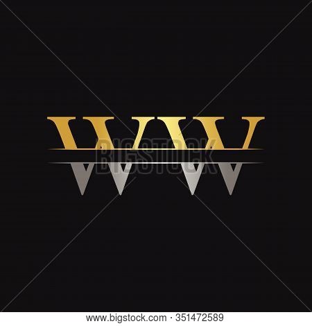 Initial WW Letter Linked Logo. Creative Letter WW Logo Design Vector Template