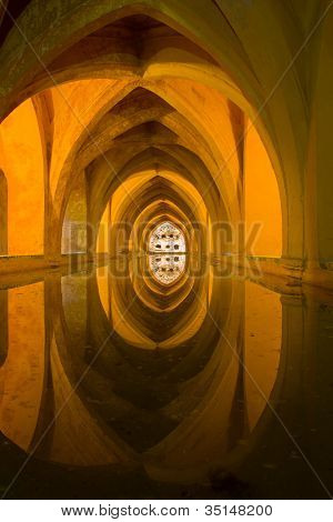 Royal Alcazar i Sevilla, Spanien