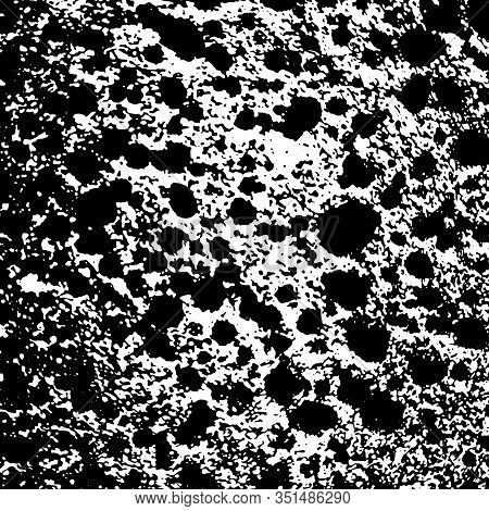Asteroide Planet Surface. Illustration With The Surface Of An Asteroid In The Form Of A Satellite Im