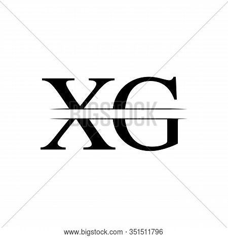 Creative Letter XG Logo Vector With Gold and Silver Colors. Abstract Linked Letter XG Logo Design
