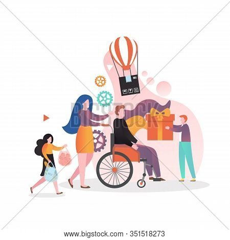 Volunteering Vector Concept For Web Banner, Website Page