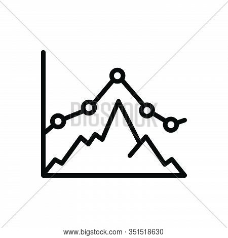 Black Line Icon For Business-graph Business Graph Representation Chart Digram Statistic Growing Pres