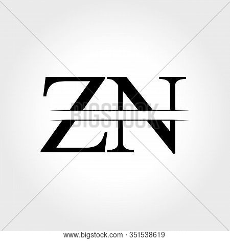 Initial ZN Logo Design Vector Template. Creative Letter ZN Business Logo Vector Illustration