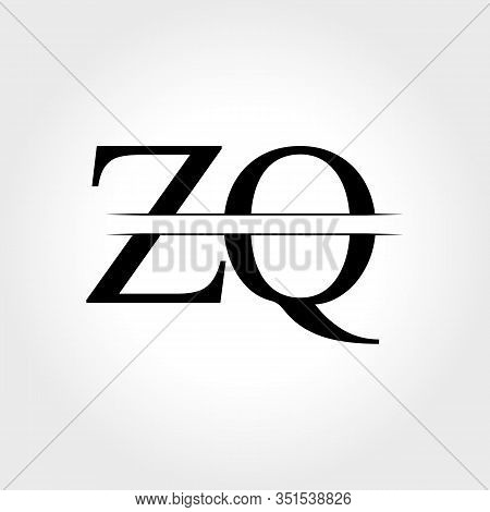 Initial ZQ Logo Design Vector Template. Creative Letter ZQ Business Logo Vector Illustration