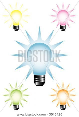 Light Bulbs (5 Colors)