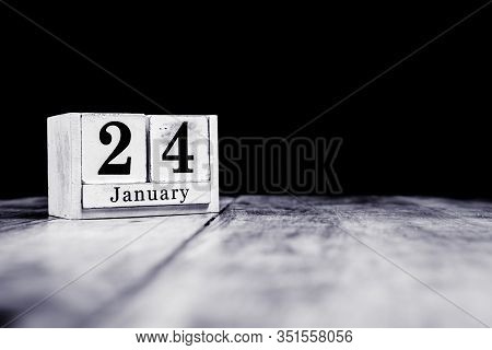 January 24th, 24 January, Twenty Fourth Of January, Calendar Month - Date Or Anniversary Or Birthday