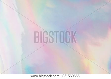 Holographic Textures. Glitter Foil And Metal Rainbow Gradient Background