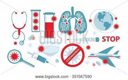 Coronavirus In China. Novel Coronavirus 2019-ncov. Virus Quarantine. Mers-cov Middle East Respirator