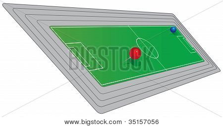 Felt at spille fodbold