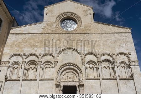Termoli, Campobasso, Molise, Italy, Exterior Of The Medieval Cathedral, Or Duomo