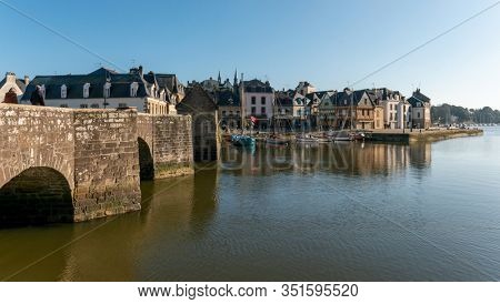 Picturesque port of Saint Goustan in Brittany, France