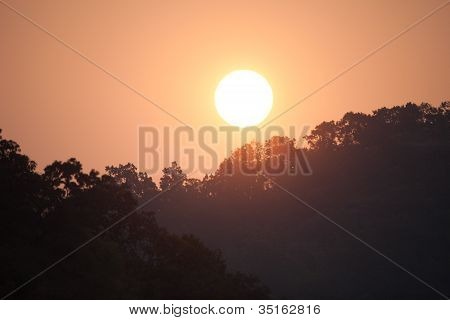 Sunrise in India