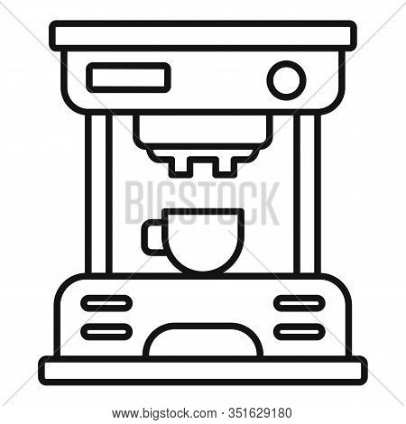Espresso Coffee Machine Icon. Outline Espresso Coffee Machine Vector Icon For Web Design Isolated On