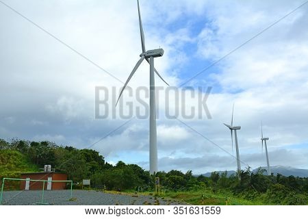 Rizal, Ph - Dec. 21: Pililla Wind Farm Windmills On December 21, 2019 In Pililla, Rizal, Philippines