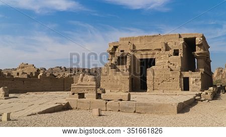 Dendera Temple Or Temple Of Hathor. Egypt. Dendera, Denderah, Is A Small Town In Egypt. Dendera Temp