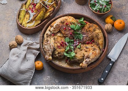 Grilled Chicken With Cream And Garlic Sauce