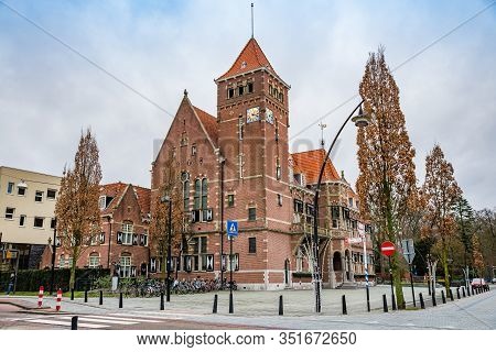 Zeist, Netherlands - January 04, 2020. City Hall In Traditional Bricked Architecture