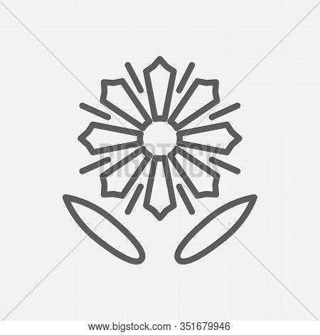 Calendula Icon Line Image & Photo (Free Trial) | Bigstock