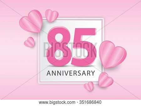 85 Years Anniversary Vector