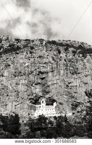 Monastery Of Ostrog Is A Monastery Of Serbian Orthodox Church Placed Against An Almost Vertical Rock